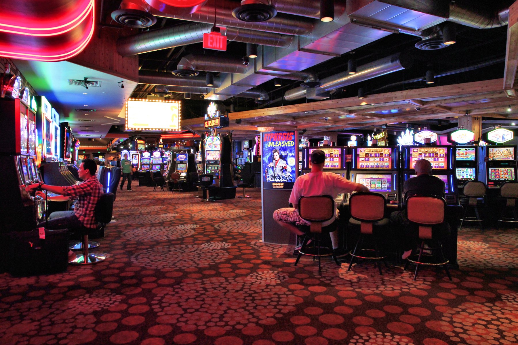 Slot machines on a Las Vegas casino floor