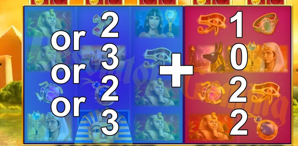 Golden Egypt reference screen