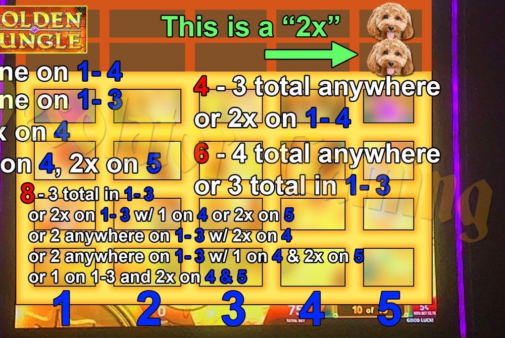 Golden Jungle reference screen